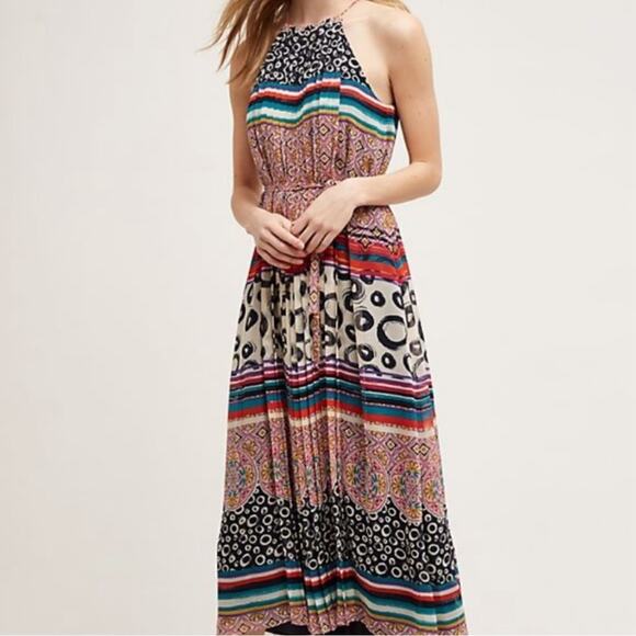 Anthropologie Donna Morgan Mayrona Midi Dress size 16 NWT - Picture 1 of 10